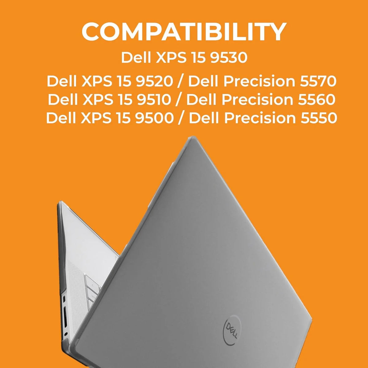 Gumdrop ProTech Laptop Case Fits Dell  9500 9510 9520 9530 and Precision 5550 5560 5570 Series - Slim Lightweight