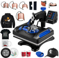 Blue Heat Press Machine 8 in 1, 12 x 15 Inches Sublimation Transfer Printer, Digital Precise  Control Printing, 360 Swing Away Vinyl Transfer Printer for -Shirts, Canvas Bag, Pillow, Banner