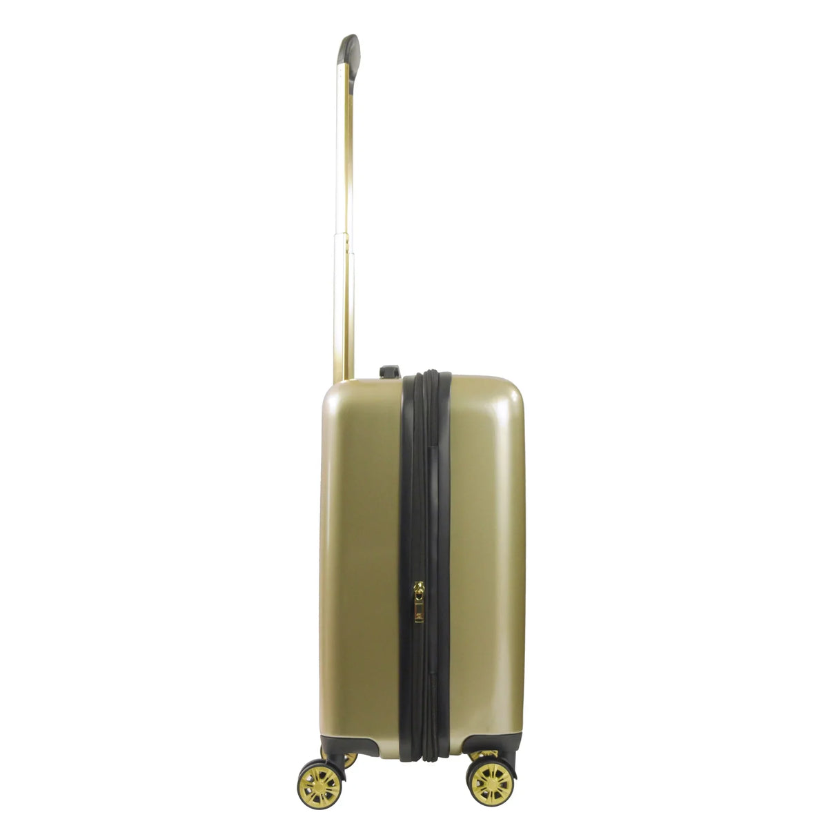 Grove 22 Inch Rolling Luggage, Hardshell Carry On Suitcase with Spinner Wheels, Gold