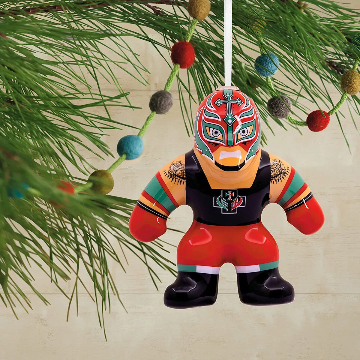 Hallmark Ornaments ( John Cena and Rey Mysterio Decoupage), Set of 2
