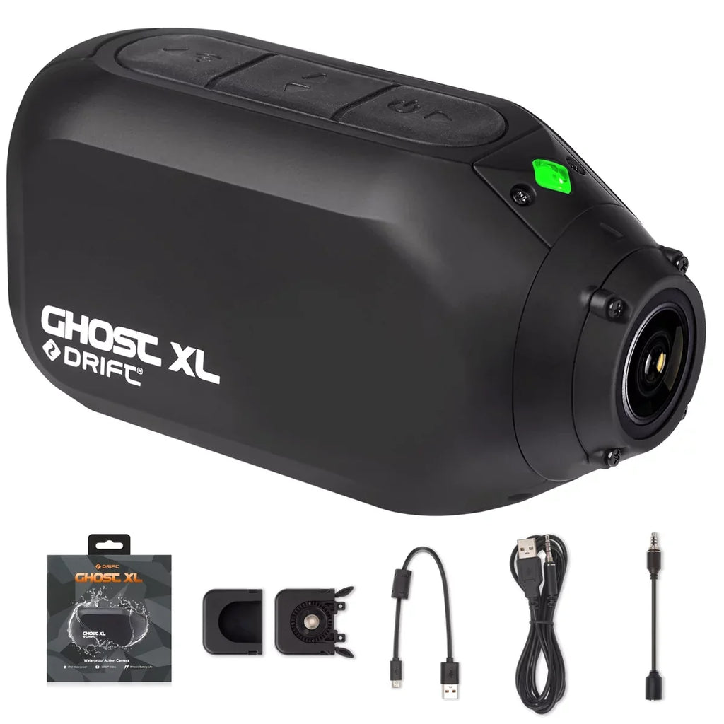Drift Ghost  Sports Camera, 9 Hour Battery Life Waterproof Camera Support External Mic