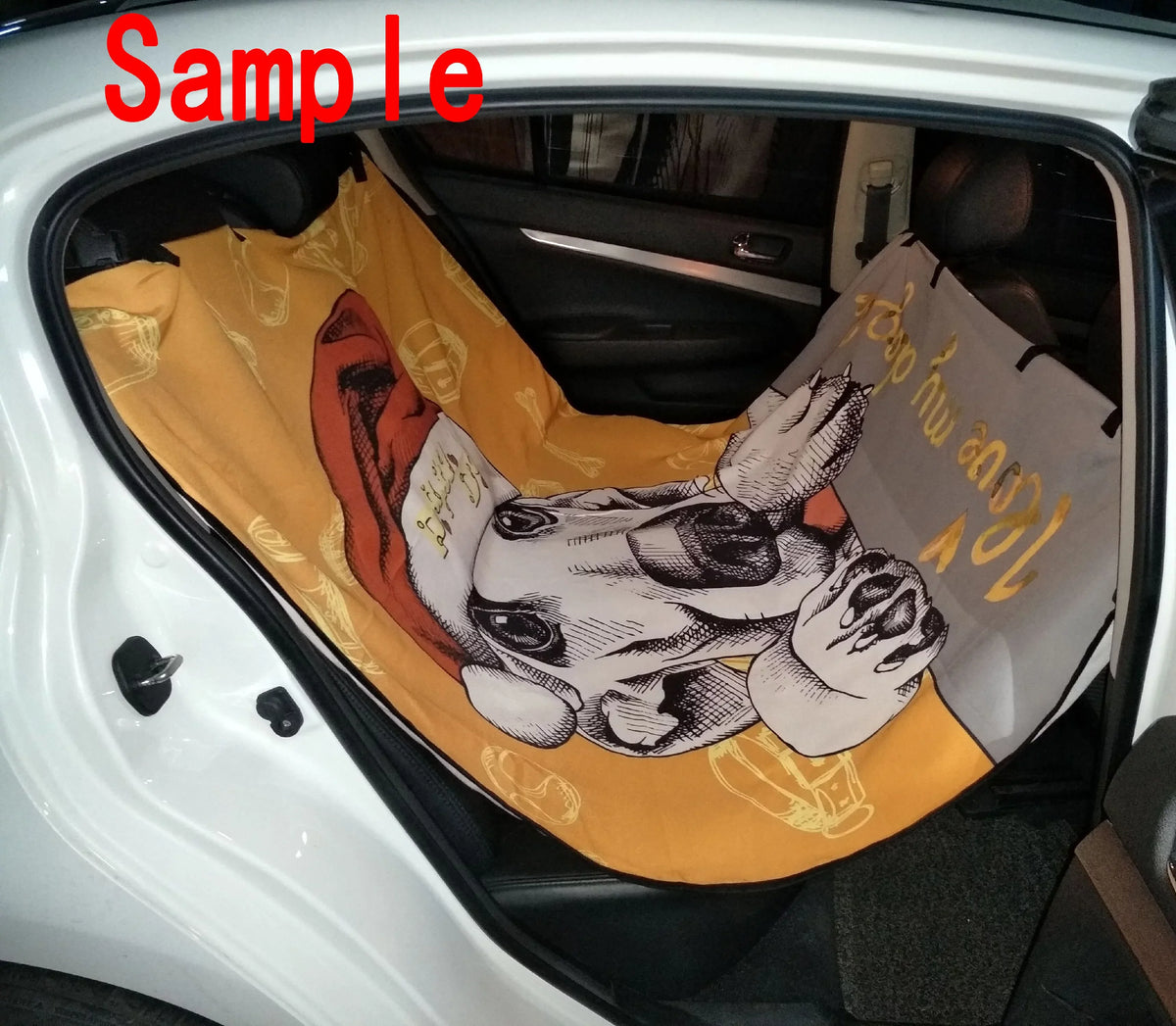 Dark Balck World Design Skull With Lacy Pattern Pet Car Seat Cover Dog Car Seat Mat Hammock Cargo Mat Trunk Mat For Cars Trucks and  54x60 inches