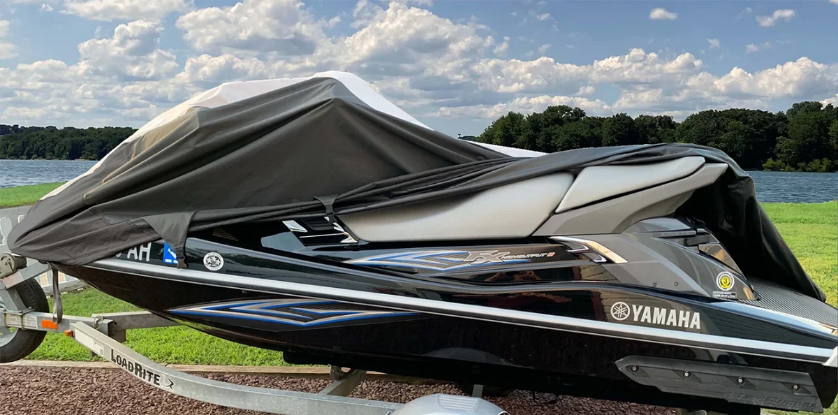 '-  600D   Cover Compatible for Sea Doo Sea-Doo Bombardier  - 2004-2009 Jet Ski Trailerable Cover