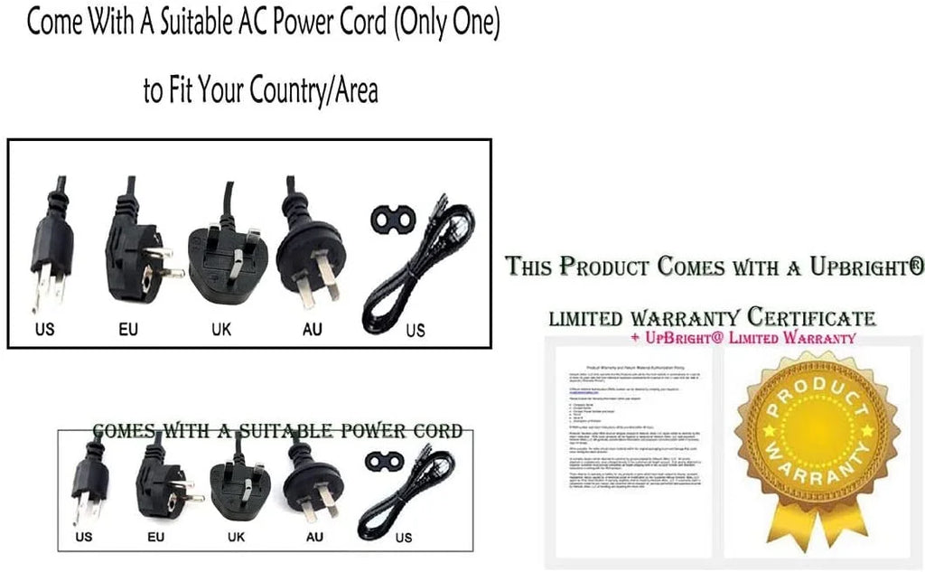 UpBright 9V / Adapter Compatible with York Fitness Active 120 53062 52048 52060 Perform 210 52049 53063 215 53071 53072 52059 Aspire 53070 52058 Exercise Cycle Cross Trainer Excel 310  Rower