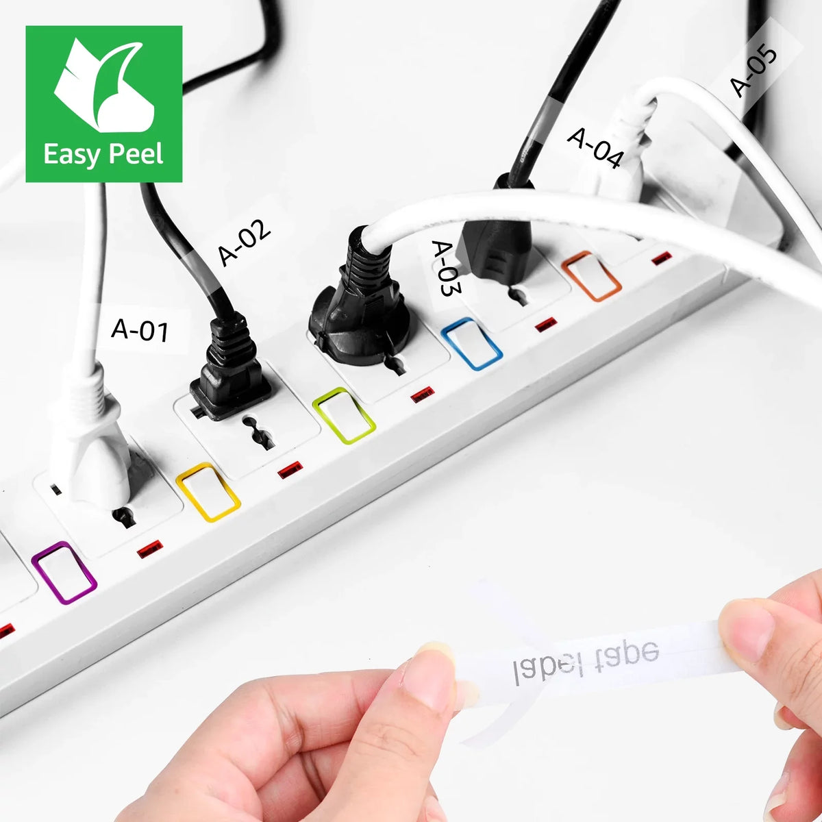 40PK Compatible for Brother -touch 12mm x 8m Black on Clear  TZe TZe- - TZe-131 -131 Flexible  Cable Wire Label Tape