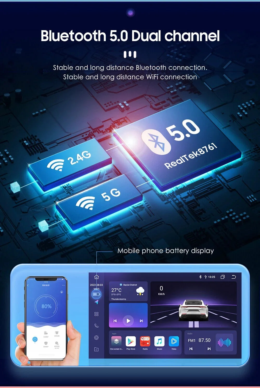 Android 12 Car Stereo Radio for Toyota Tundra (07-13) Sequoia (08-17), 4+32GB  Navigation 10.1 Inch  Touchscreen Carplay/Android Auto  + Camera