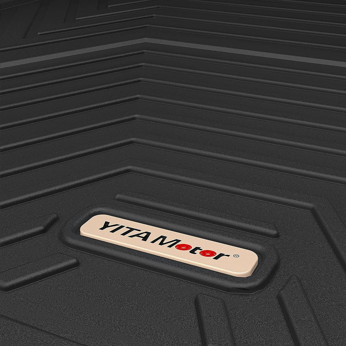 Ledkingdomus Floor Mats for 2020-2023 Tesla Model  Rear Trunk Mat All Weather Black