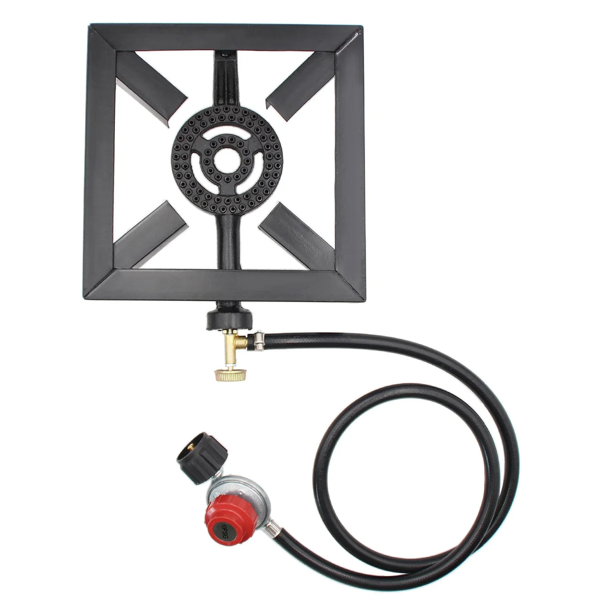 Eccomum Camping Propane Stove Outdoor Cooker, Propane Burner for Outdoor Cooking Round Outdoor Stove Burner, Ideal for Camping, Tailgating, Traveling, and More