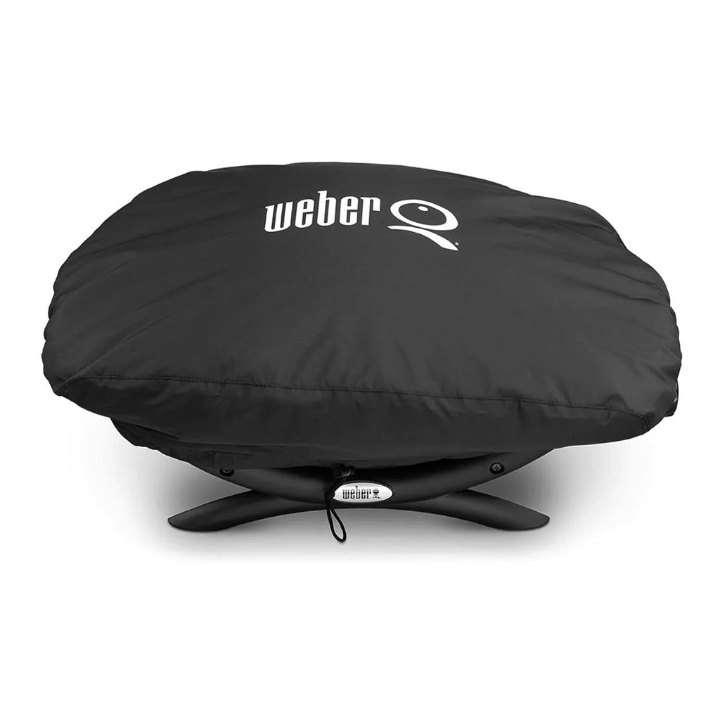Weber  Liquid Propane Grill (Black) with Portable Cart, Adapter Hose Bundle