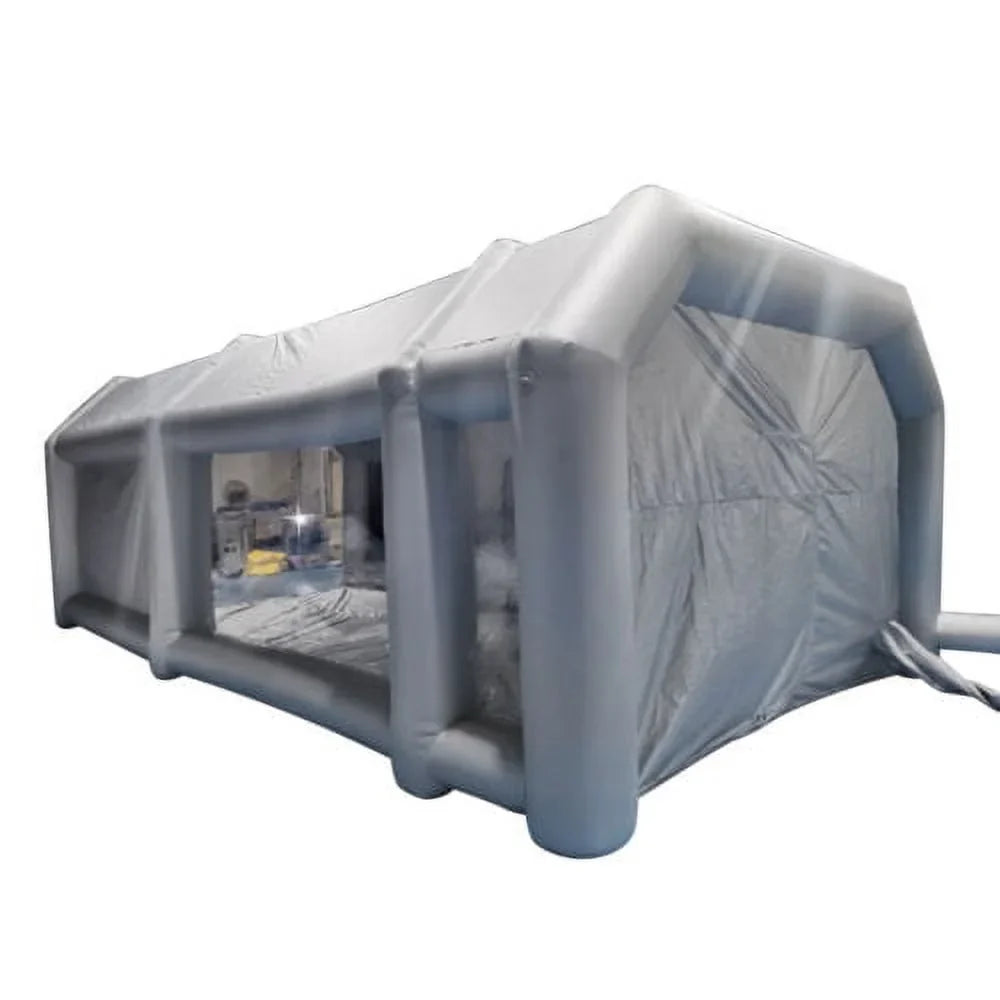 Portable Spray Booth Inflatable Tent Car Paint Cabin Air Filter 28x15x10FT