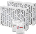 Honeywell  Furnace Filters, 16 x 25 x 4 Air Filter Replacement Merv 11 Filter Media with Homequip Disposal Bag (2 Pack)