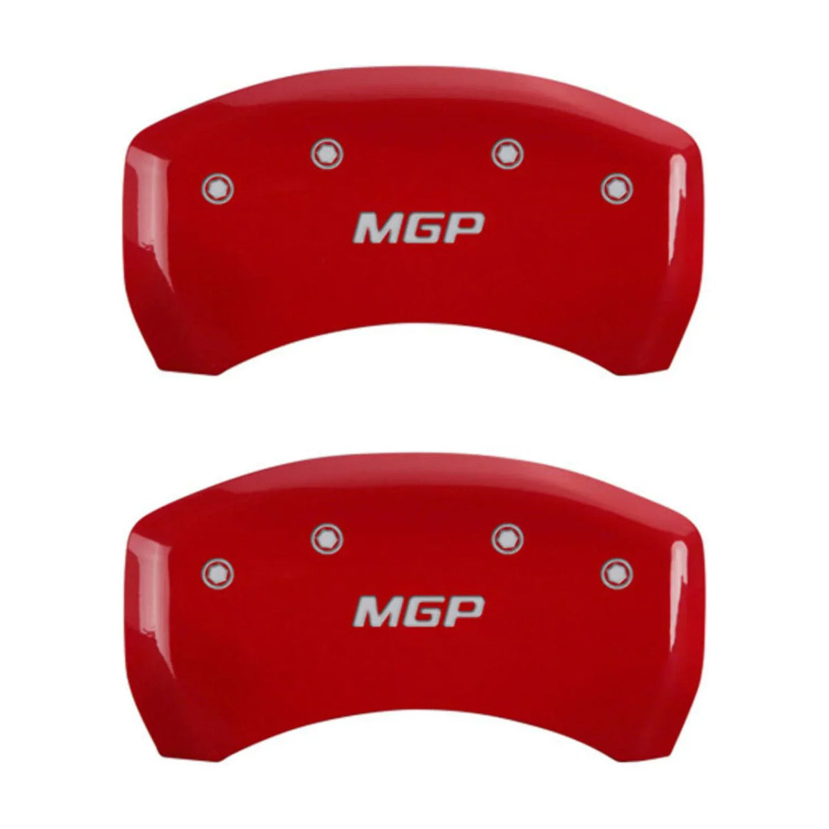 4 Caliper Covers Engraved Front & Rear  Red finish silver ch Fits select: 2013  300, 2012  300C