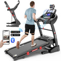 Famistar 4.5HP Folding Treadmill Clearance for Home with 15% Auto Incline 300  Capacity Up to 10MPH Speed Running Machine
