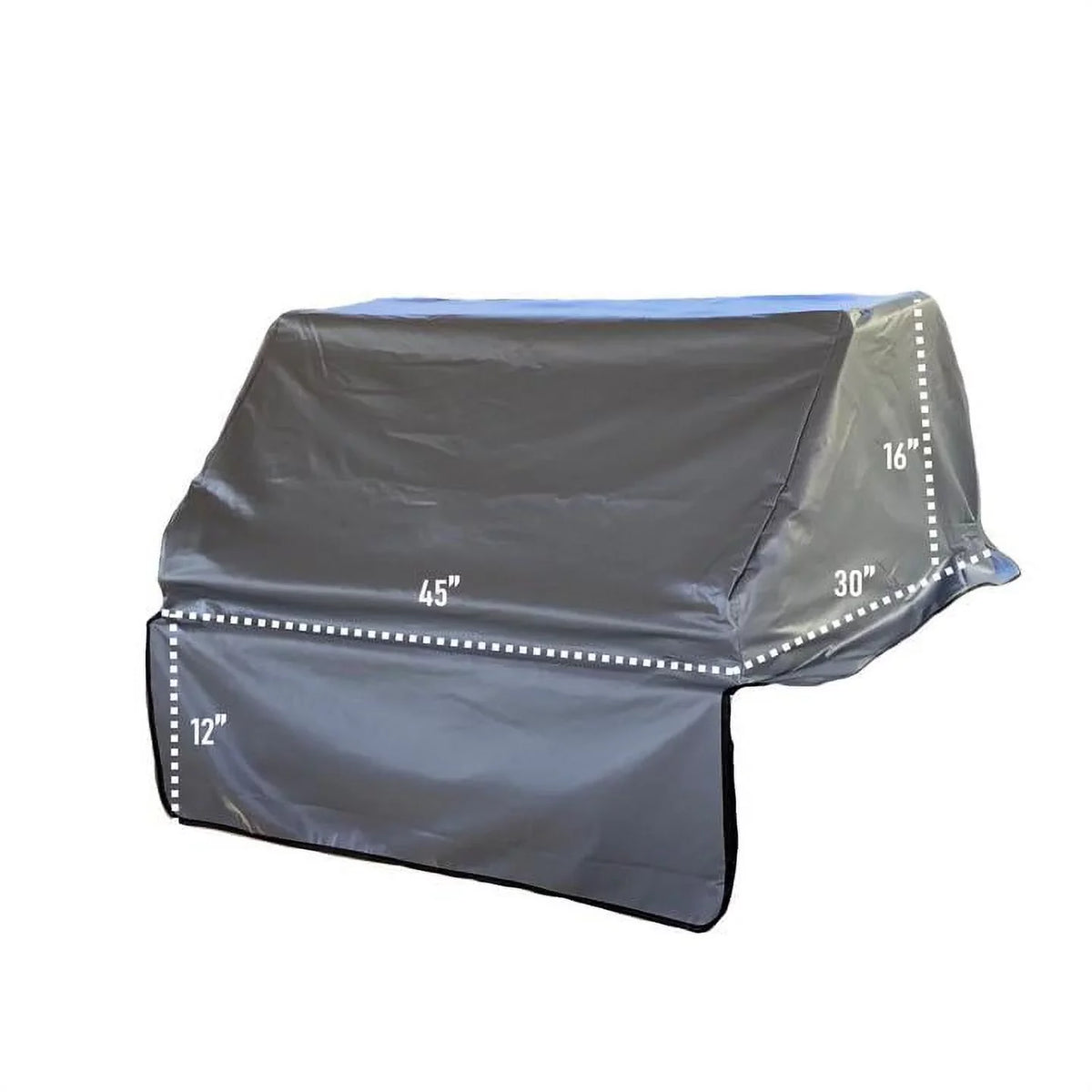 Covered Living Built-In  Outdoor Gas Grill Cover 45" x 30" x 16" Vinyl Grey