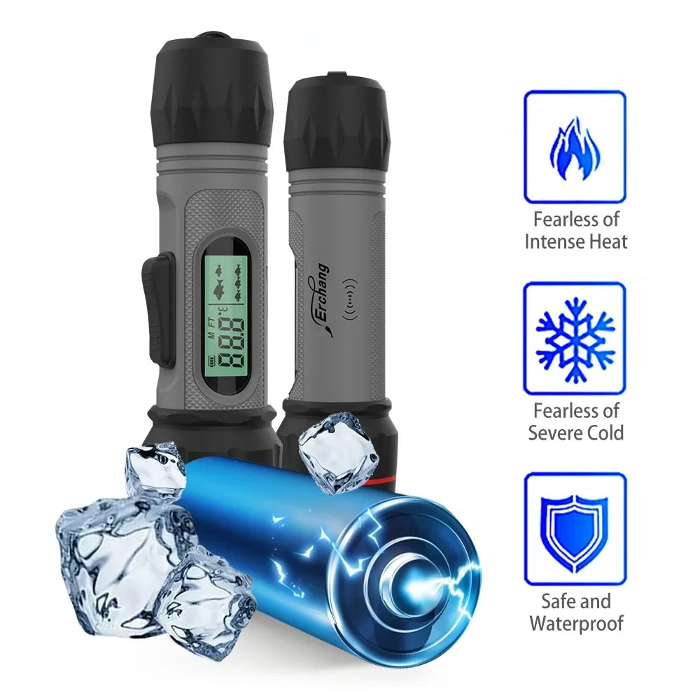 Erchang Undersea camera,Handheld Fish Waterproof Sonar Fish Sonar Fish Ice Fish Wireless Waterproof Undersea Camera Fish Ice Fish Sonar