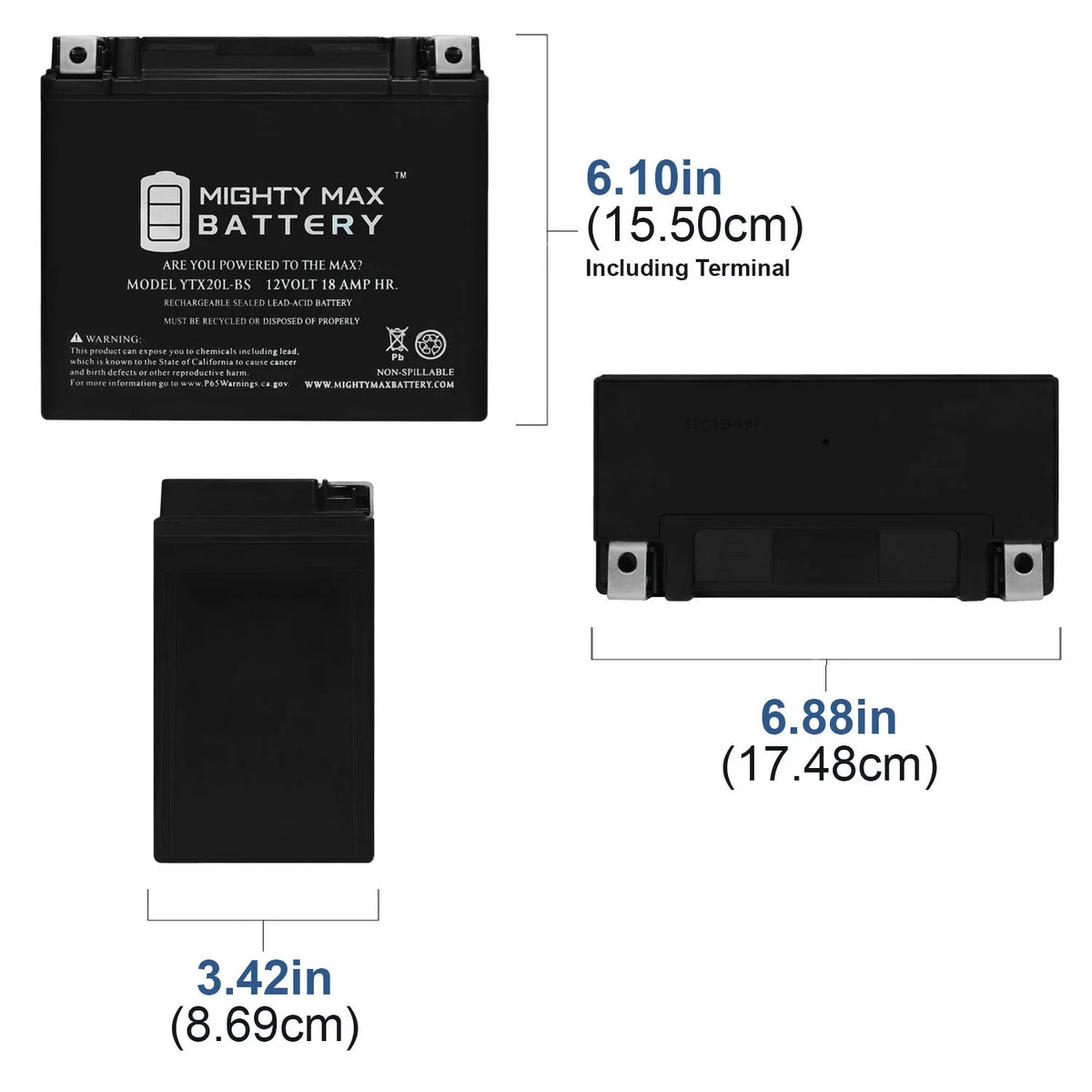 '- Battery for Jet Ski Honda AquaTrax  Sea Doo WaveRunner