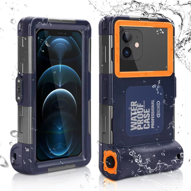 UrbanX Professional [15m/50ft] Swimming Diving Surfing Snorkeling Photo Video Waterproof Protective Case Underwater Housing for Infinix Hot 5 And all Phones Up to 6.9 Inch  with Lanyard
