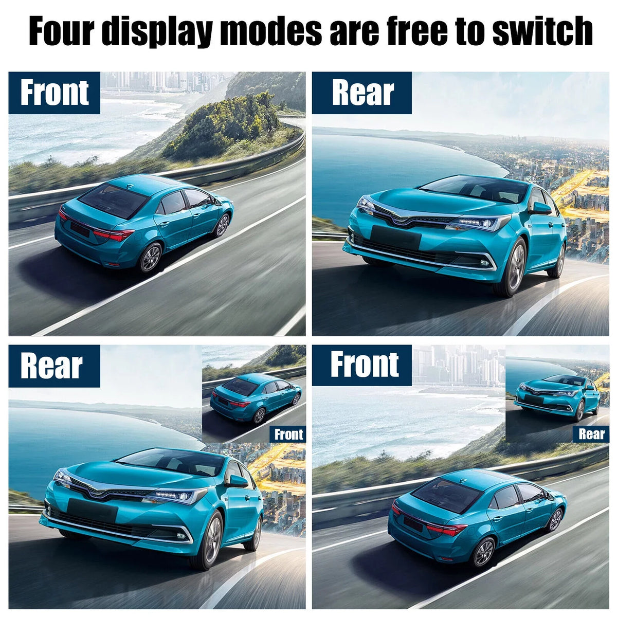 Dual Lens Car  Dash Cam Video Recorder -Sensor 1080P Front And Rear Camera