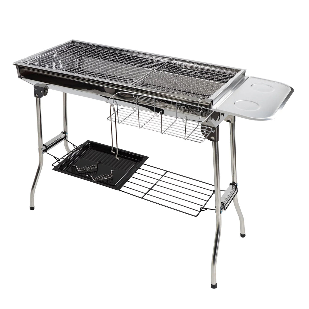 Neature Portable Charcoal Grill for Camping - 26.8in Tall Foldable  Grill