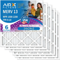 24x24x2 Air Filter  13 Comparable to  1500 - 2200 &  9 Electrostatic Pleated Air Conditioner Filter 6 Pack   Premium  Made 24x24x2 Furnace Filters by     .
