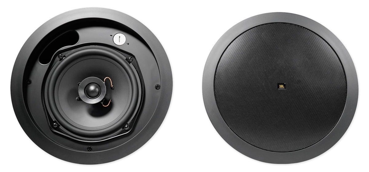 4)  5.25" Black Commercial Wall+6.5" Ceiling Speakers+Amp Restaurant/Cafe/Bar