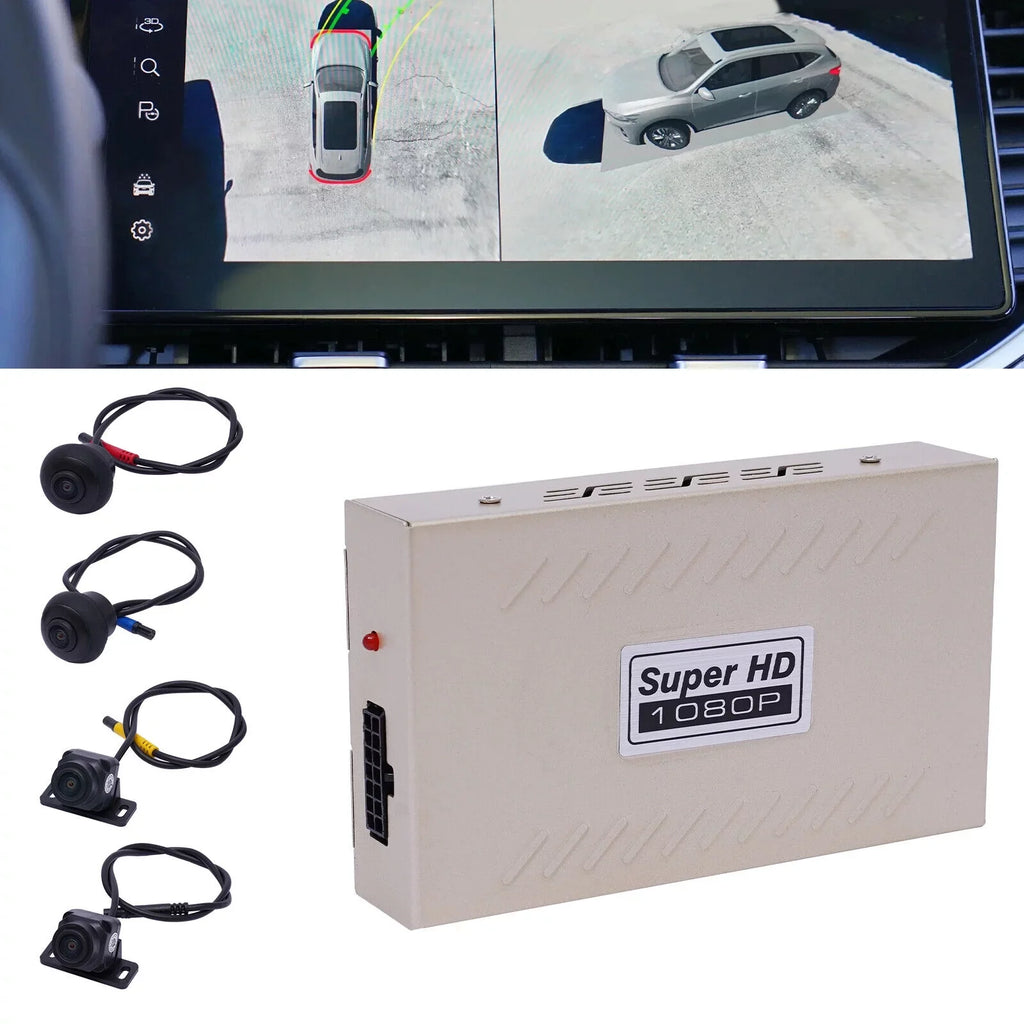Miumaeov 1080P 4-camera Car  Recording 360° Seamless Bird View Panoramic System Kits