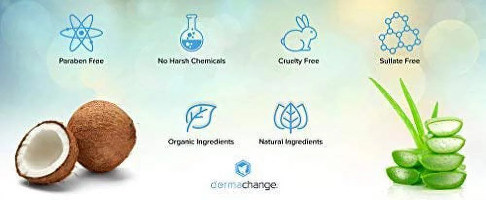 DermaChange Shampoo and Conditioner Set for Hair Growth with Vitamins -8 Oz