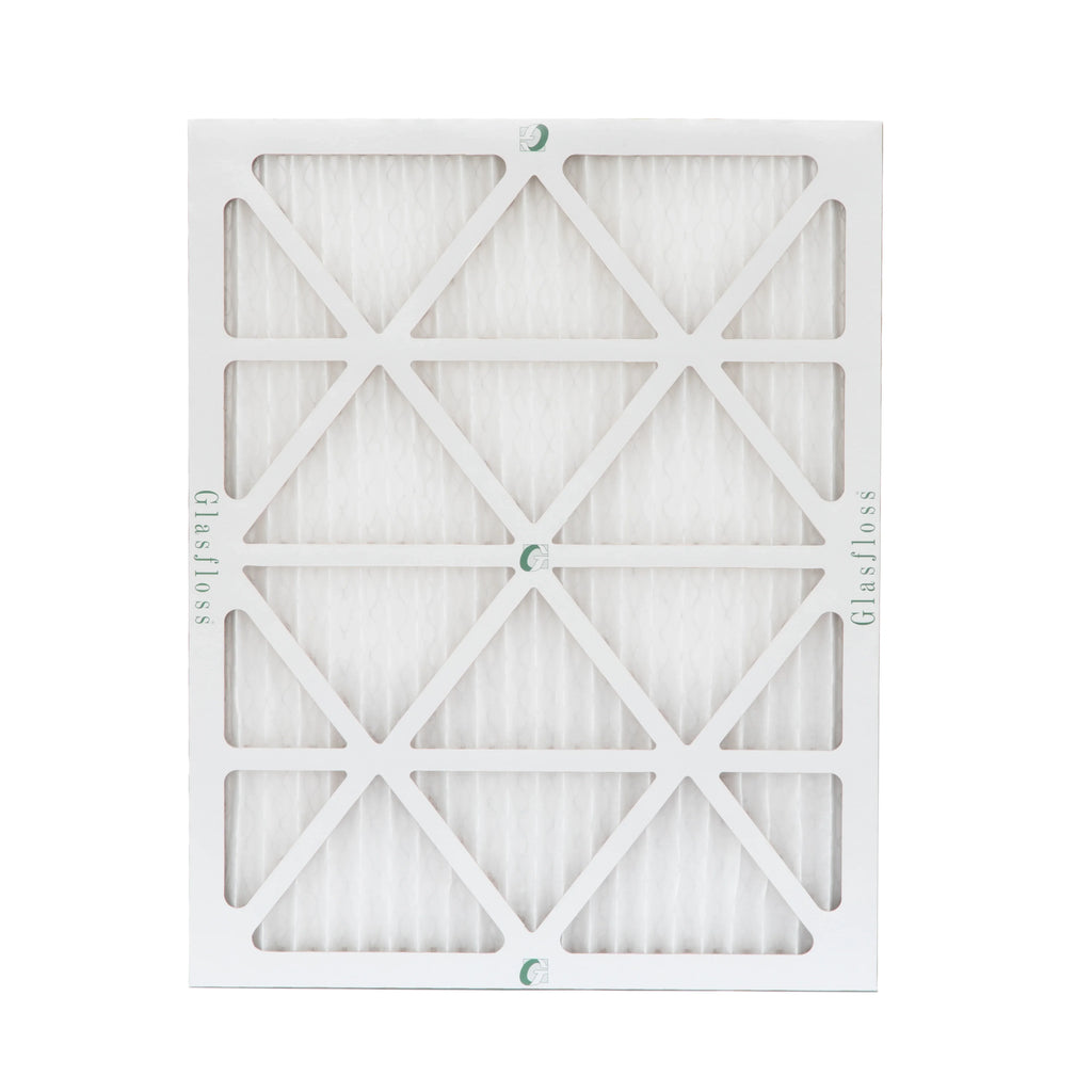 6 Pack of 18x24x1  10 Pleated Air Filters by Glasfloss. Actual Size: 17-1/2 x 23-1/2 x 7/8