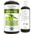 Velona Neem Oil  Certified Organic - 32 oz | 100% Pure and Natural Carrier Oil | Virgin, Unrefined, Cold Pressed | Hair, Body and Skin Care | Use Today - Enjoy Results