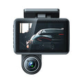 Tomshoo Car Video Recording Camcorder, Triple Channel Dash Cam, 4in Clear Car Rearview Mirror