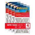 Filtrete 12x24x1 Air Filter,  1000  11, Allergen Defense, 4 Filters