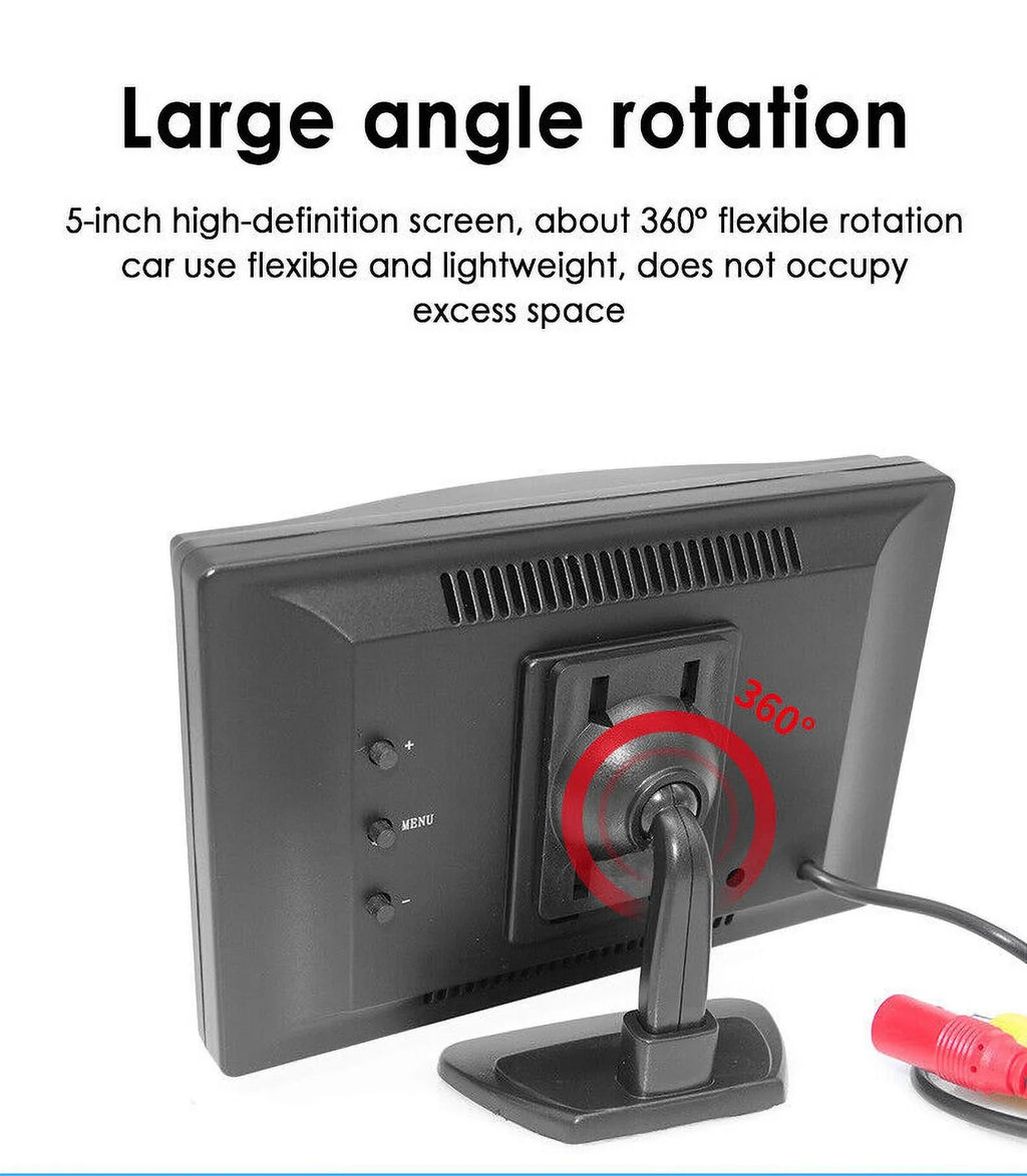kydely  Car Night Vision Backup Camera Kit 5" Wireless Monitor  Rear View Waterproof