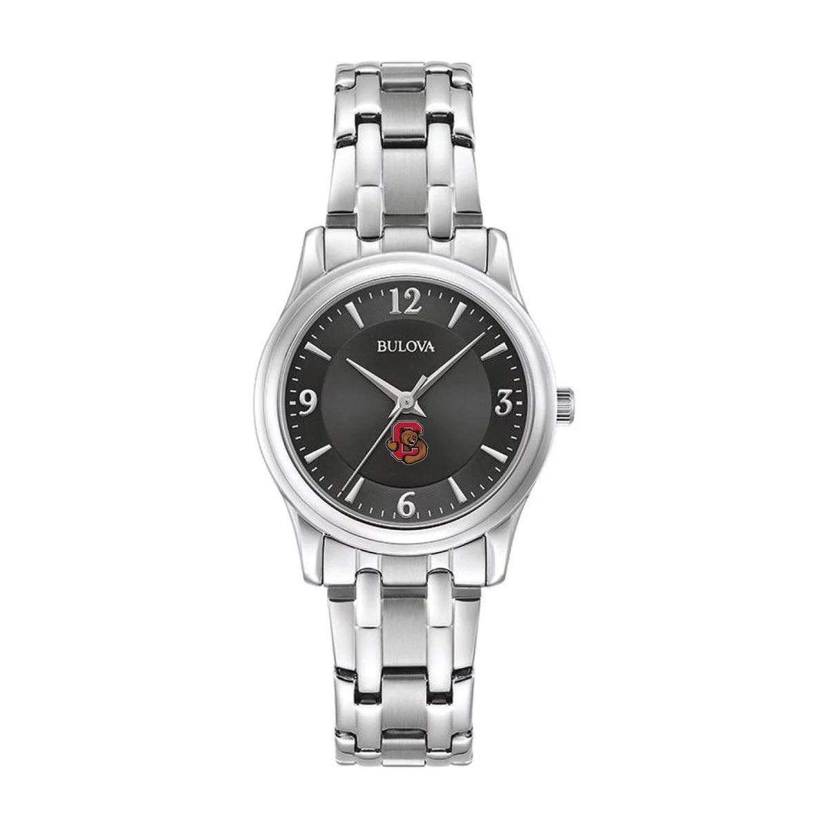 Women's Bulova Black Cornell Big Red Stainless Steel Corporate Collection Watch
