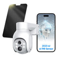 4MP Battery WiFi   Camera Wireless 2K with Solar Panel Smart Hybrid Light Outdoor