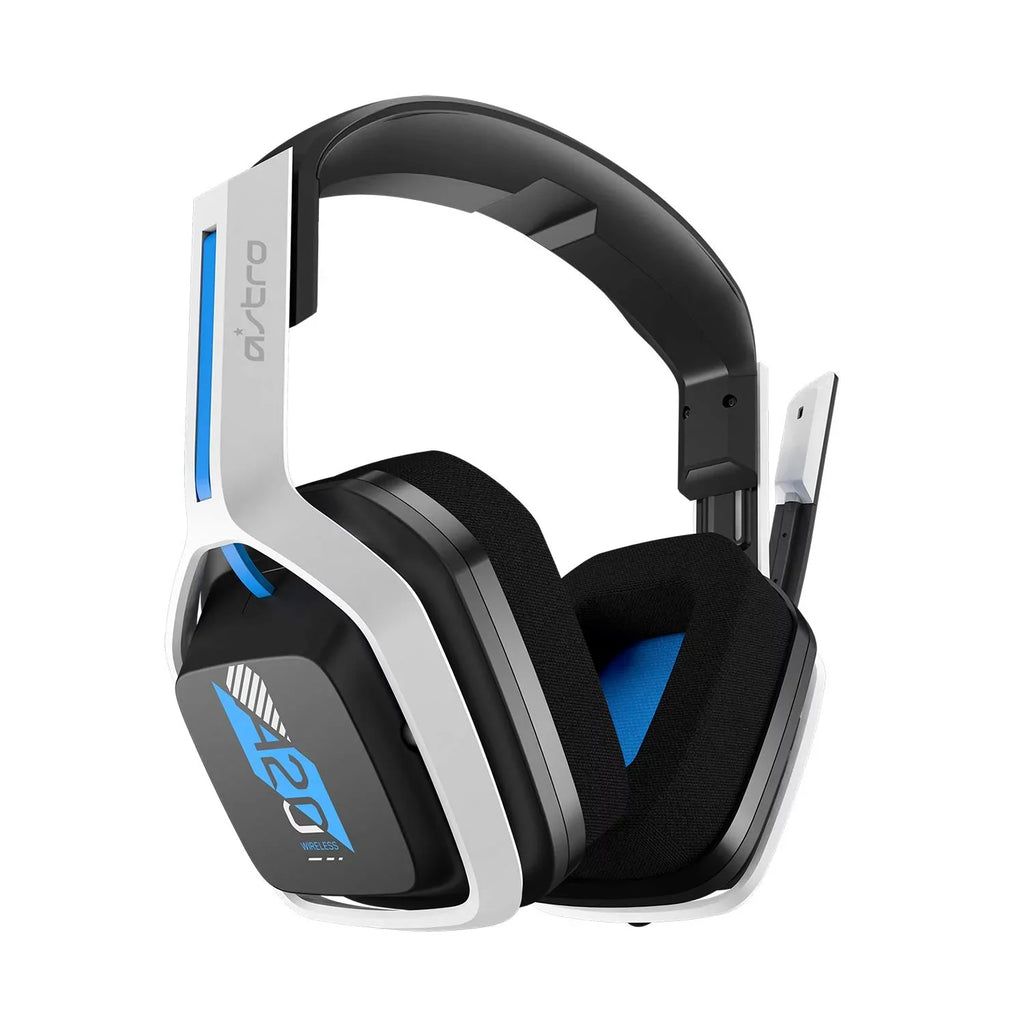 Pre-Owned  Gaming  Wireless Headset Gen 2 for PlayStation 5 and 4,  & Mac White/Blue (Refurbished: Like New)