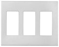Eaton Wiring Devices --  Wallplate, 4.87 Inch Length, 6-3/4 Inch Width By 3 -Gang, Polycarbonate, Silver Granite