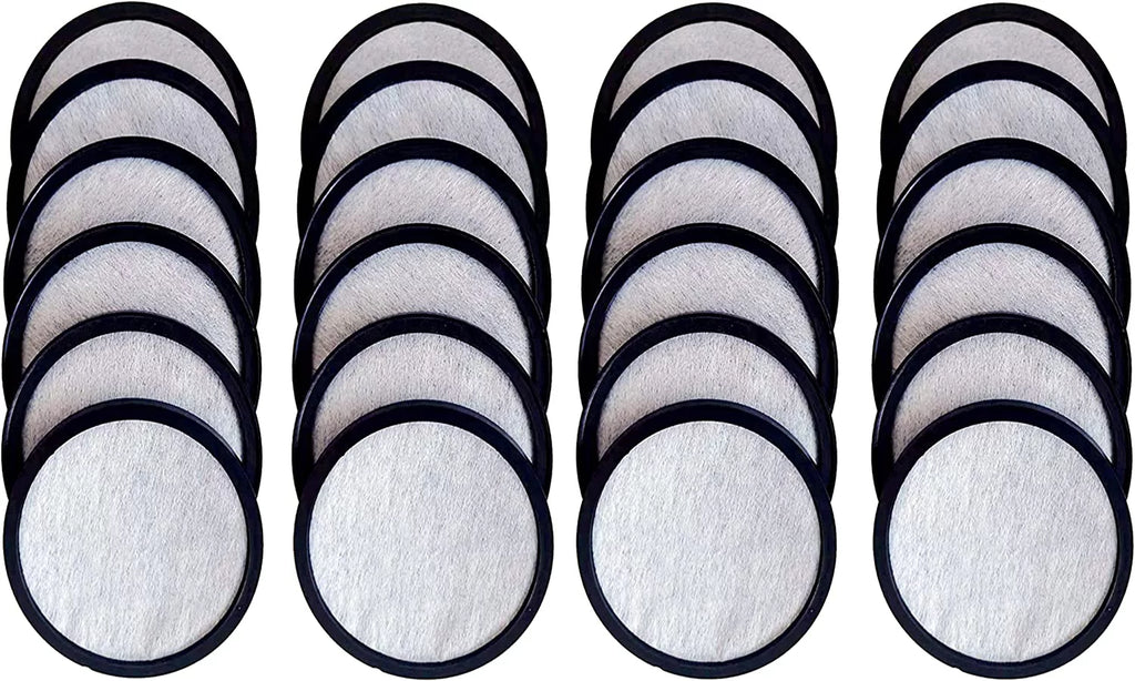 24-Mr. Coffee Replacement Charcoal Water Filter Disk for Most Mister Coffee Machine Brewers, White