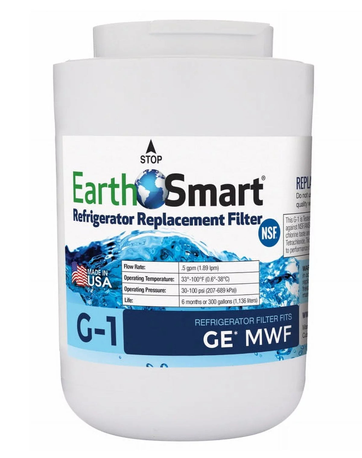 EarthSmart -1 Refrigerator Replacement Filter For