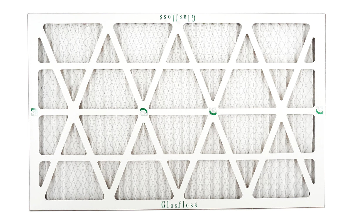 Glasfloss 20x27x1 -  10 -Qty:12 - Furnace Air Filter - Made in  (Actual Size: 19.5 x 26.5x7/8 inch)