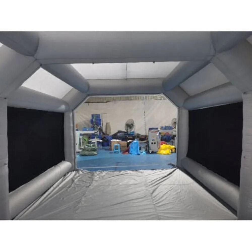 Portable Spray Booth Inflatable Tent Car Paint Cabin Air Filter 28x15x10FT