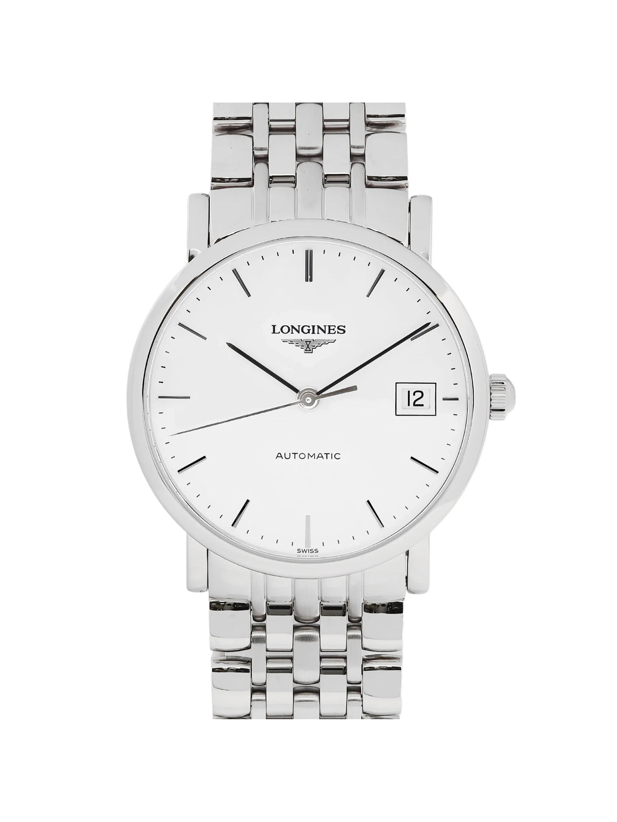 Longines Elegant Stainless Steel White Dial Automatic Ladies Watch .809.4.12.6
