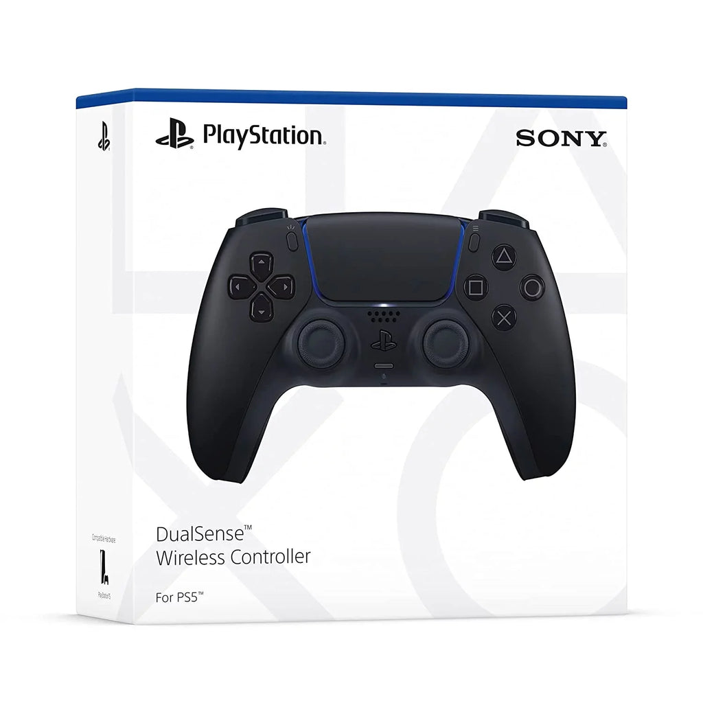Sony Dual Sense Black Gaming Controller For  Console + Wired Earbuds   Bundle Like New