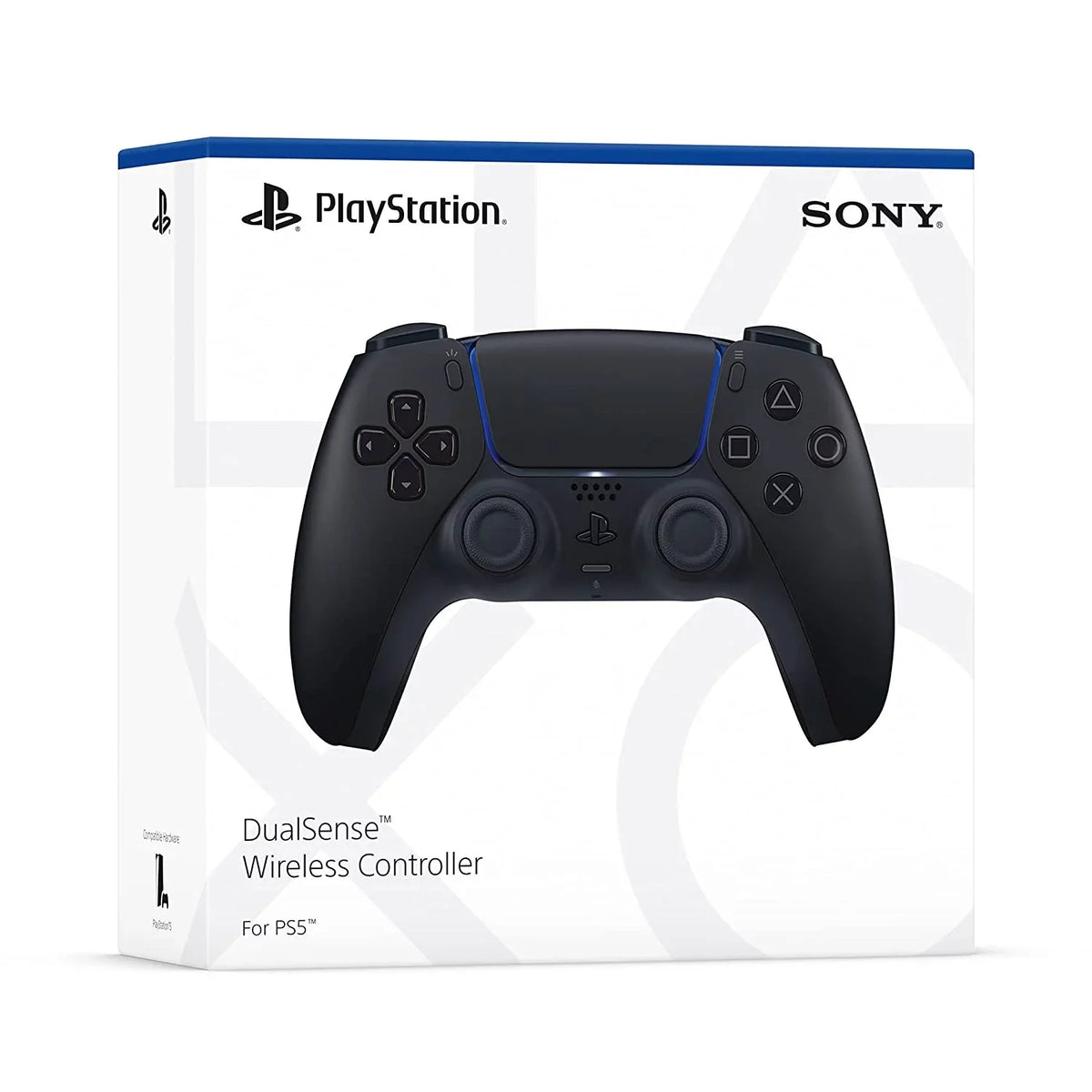 Sony Dual Sense Black Gaming Controller For  Console + Wired Earbuds   Bundle Like New