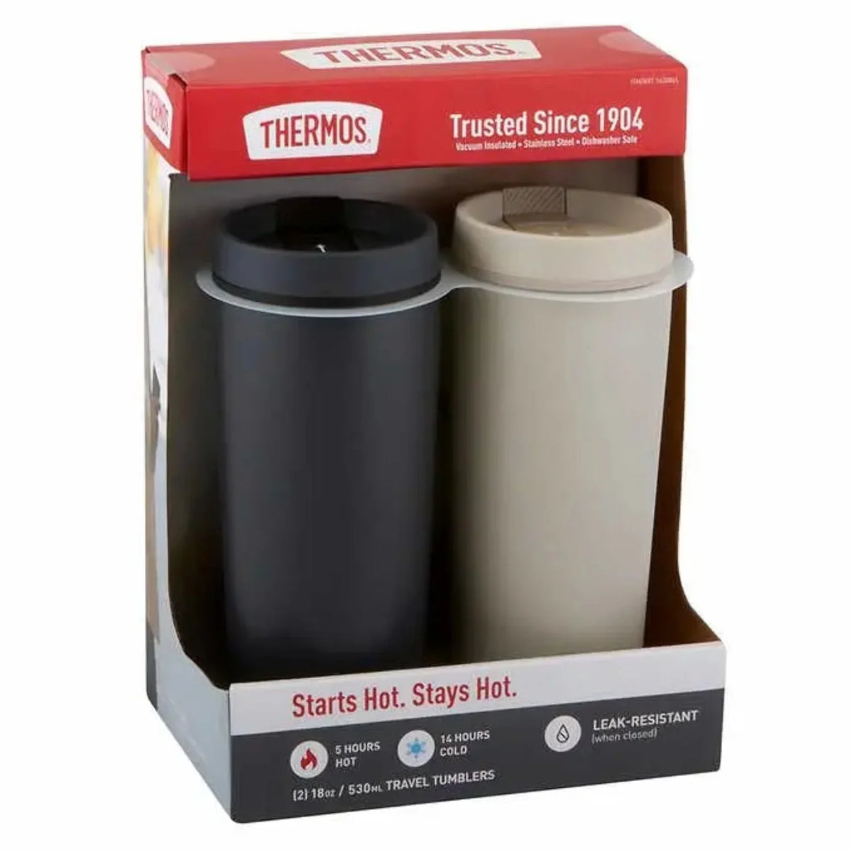Travel Tumblers 2-Pack Stainless Steel