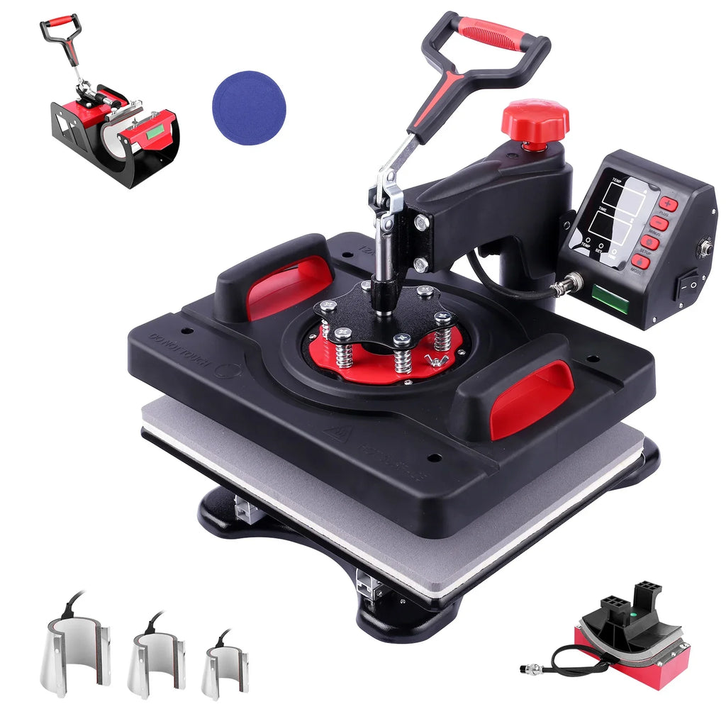Qhomic Power Heat Press Machine 12 x 15 Inch Digital Heat Press Sublimation Printer Press Heat Transfer Machine for -Shirt, 8 in 1, Gifts for Men Women