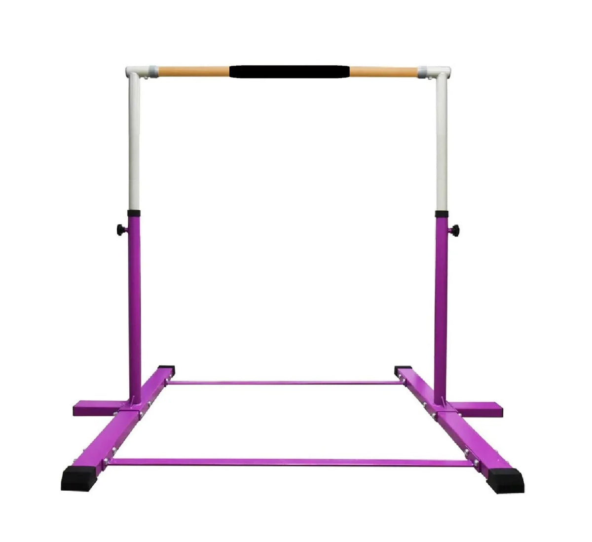 Athletic Bar Gymnastics Bar Kip Bar for Kids Gymnastic Training, Adjustable Height Horizontal Bar Professional Junior Gymnast Gymnastic Bar, Asymmetric Bar Expandable 3 to 5  Cushioned Bar Purple