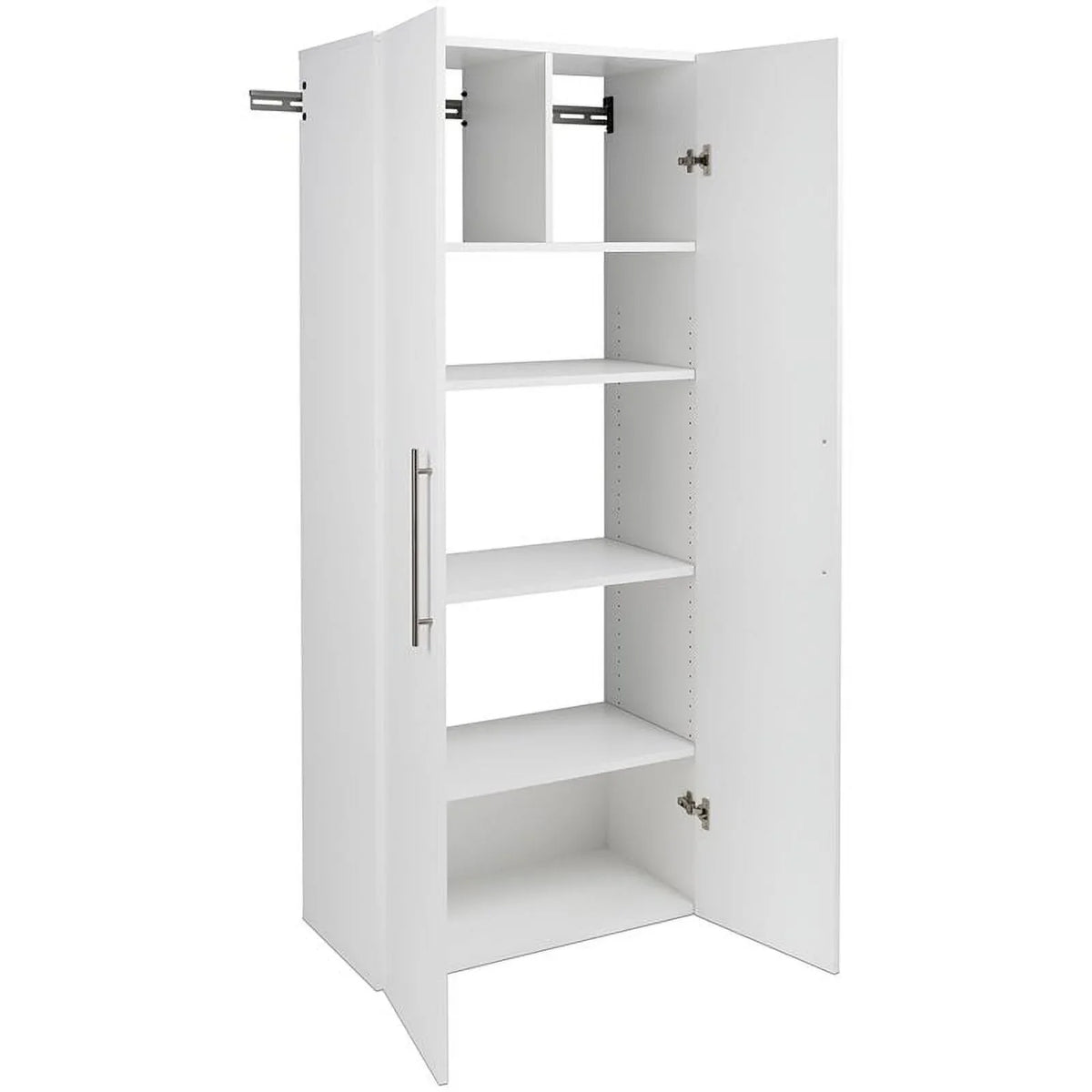 Pemberly Row 30" Large Wall Mounted Garage Cabinet in White Finish