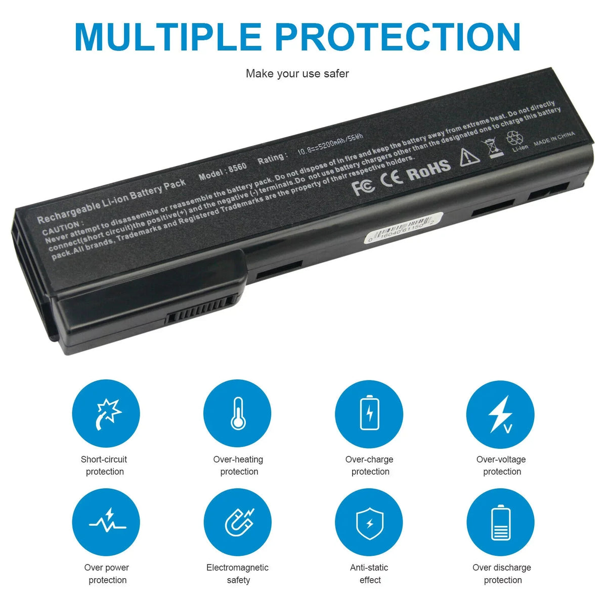 Battery For  ProBook 6360b,ProBook 6460b,ProBook 6465b,ProBook 6470b,ProBook 6475b,ProBook