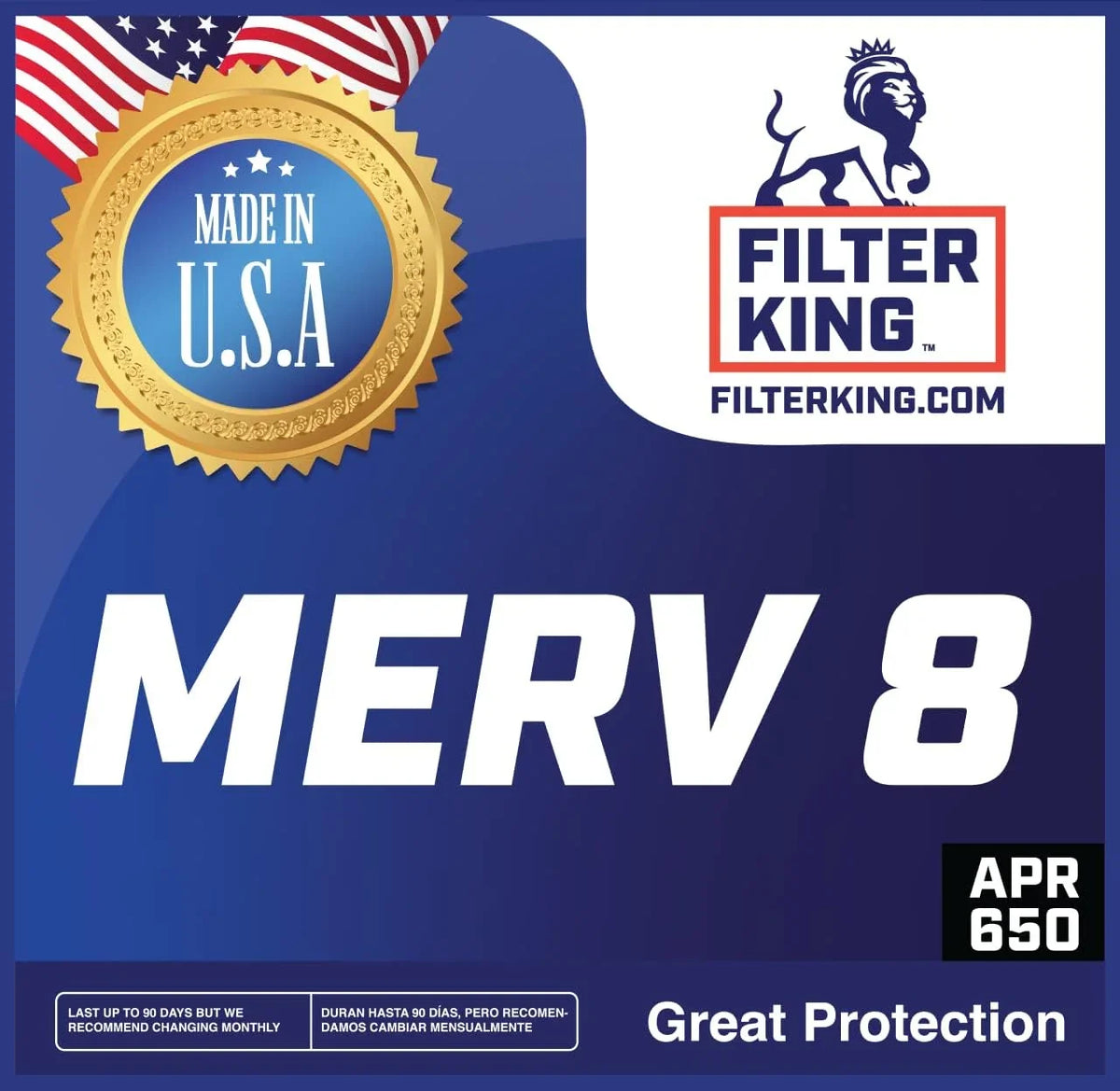 Filter King 38x48.5x1 Air Filter | 4- |  8  Pleated / Furnace Filters |    | Actual Size: 38 x 48.5 x .75"