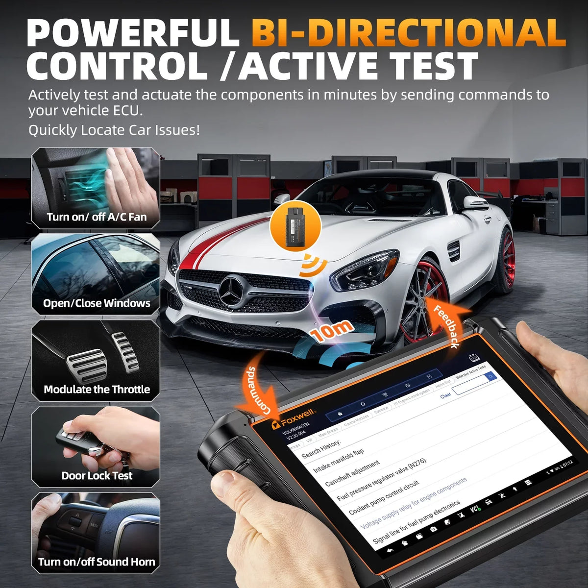 Foxwell  Automotive Diagnostic Scan Tool All Systems Bi-directional Control Active Test  Scanner 30+ Reset Services Car Scanner  Code Reader AutoVIN  AutoAuth Vehicle Analyzer